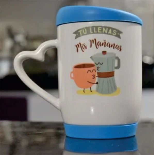 Mug tapa azul