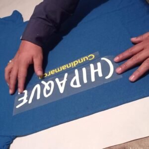 Vinilo textil imprimible y corte proceso 23