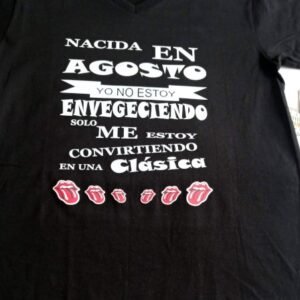Vinilo textil imprimible y corte en negro letra blanco
