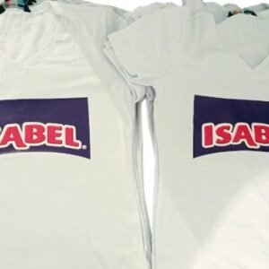 Vinilo textil imprimible y corte camiseta blanca
