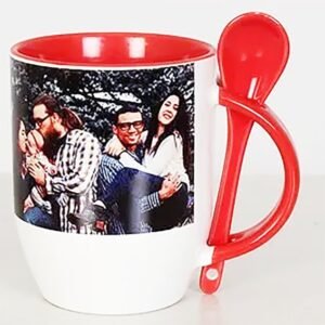 Mug Color Interno con Cuchara 10 oz